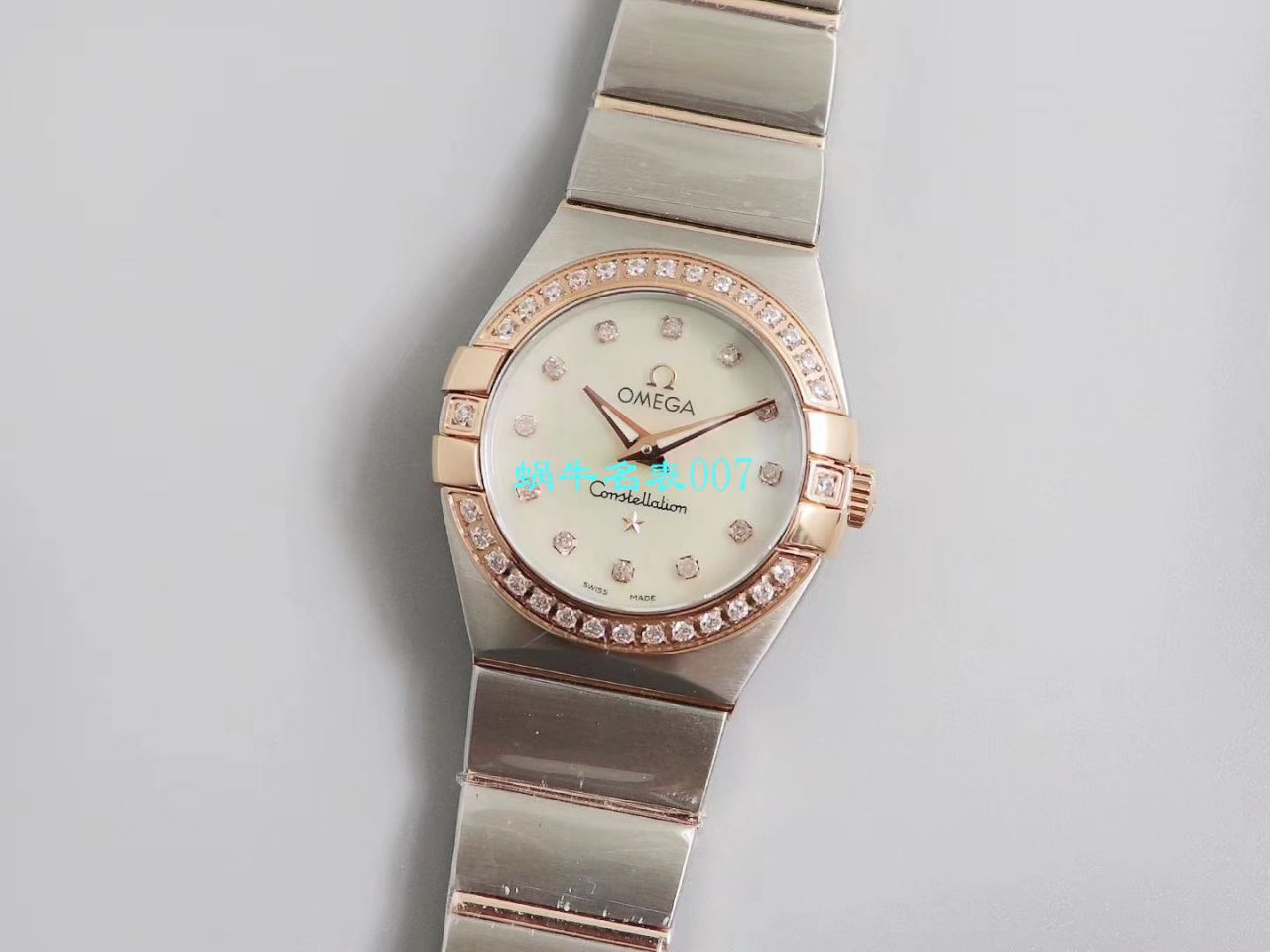 【8848厂官网复刻表】欧米茄女装星座小号24/27mm 超级版本2粒南非真钻镶嵌字面 / M661