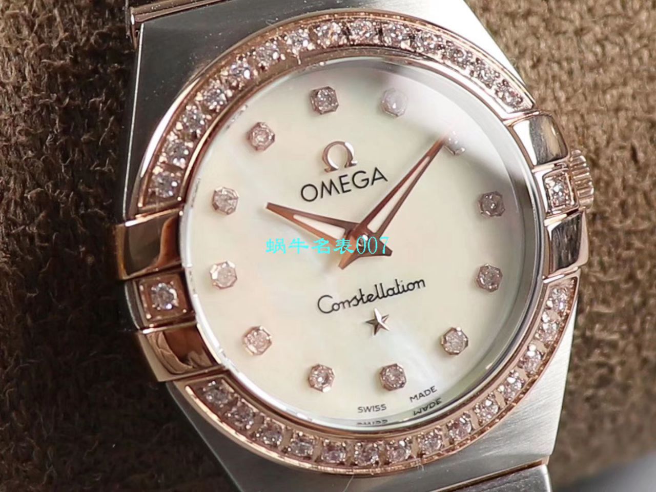 【8848厂官网复刻表】欧米茄女装星座小号24/27mm 超级版本2粒南非真钻镶嵌字面 / M661