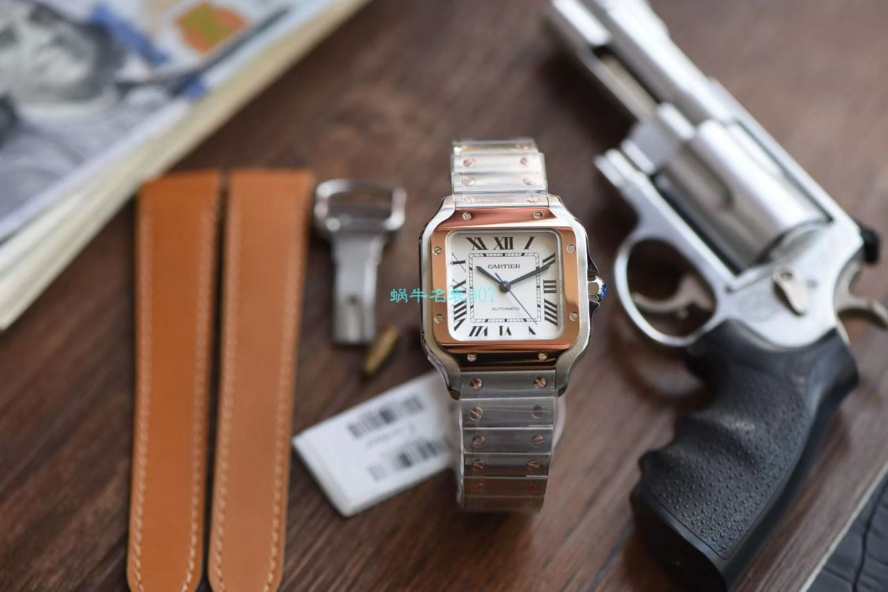 【V6厂官网超A高仿手表】卡地亚山度士系列W2SA0007（中号）腕表 / K239