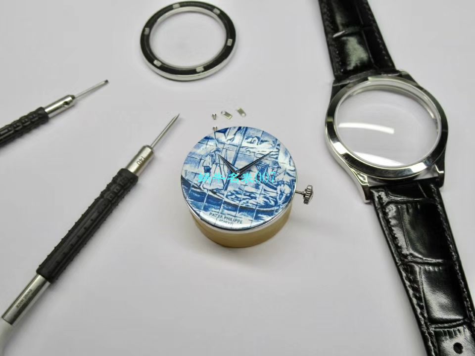 FL厂真微绘珐琅工艺复刻高仿表百达翡丽5089G-061《太加斯河上垂钓》、5089G-062《一天的收货》 / BD263