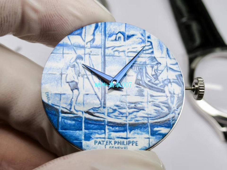 FL厂真微绘珐琅工艺复刻高仿表百达翡丽5089G-061《太加斯河上垂钓》、5089G-062《一天的收货》 / BD263