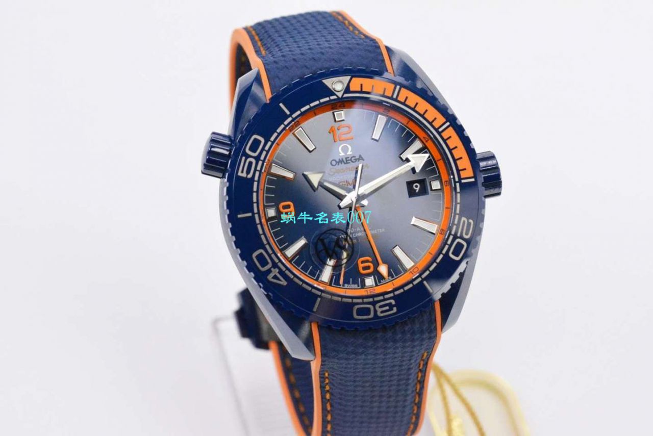 VS厂碧海之蓝欧米茄海马GMT海洋宇宙45.5毫米顶级复刻高仿215.92.46.22.03.001腕表 / M669