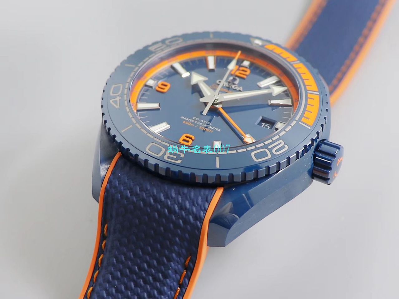 VS厂碧海之蓝欧米茄海马GMT海洋宇宙45.5毫米顶级复刻高仿215.92.46.22.03.001腕表 / M669