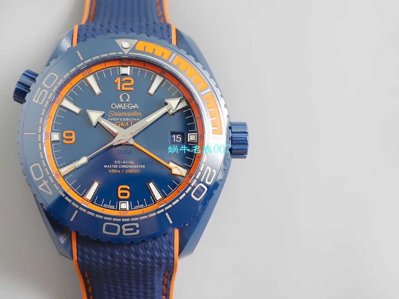 VS厂碧海之蓝欧米茄海马GMT海洋宇宙45.5毫米顶级复刻高仿215.92.46.22.03.001腕表 / M669
