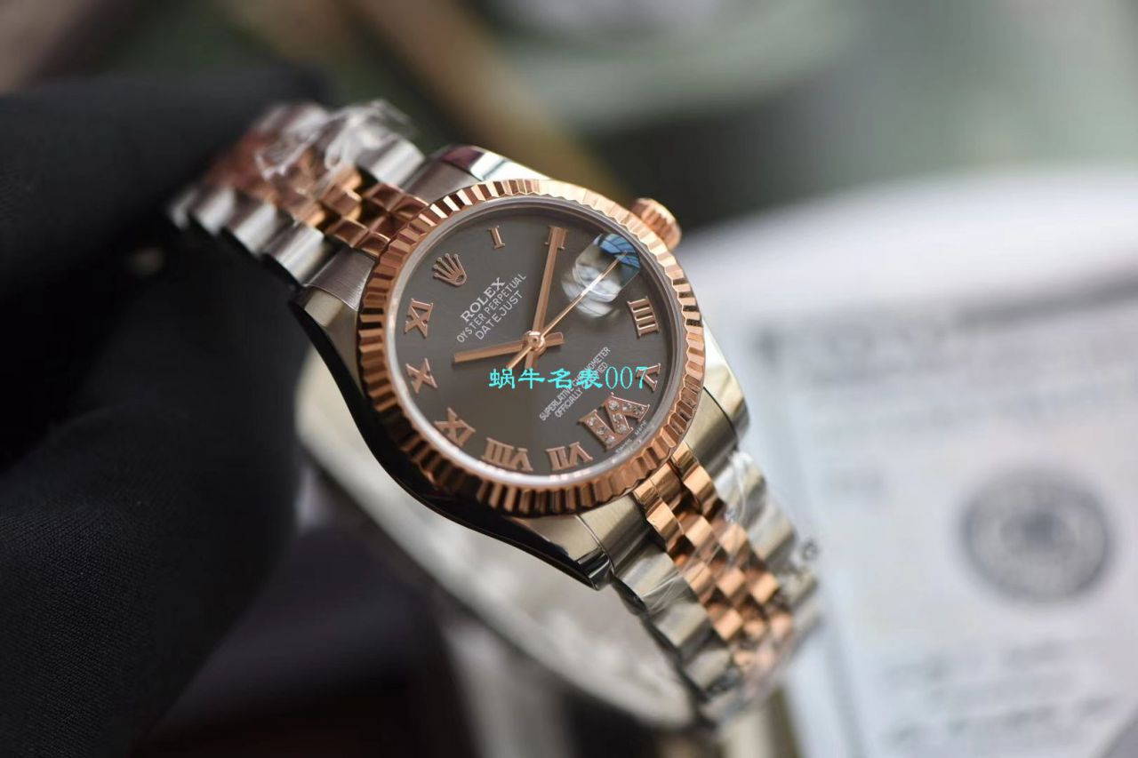 台湾厂顶级复刻高仿劳力士女装日志型31毫米系列178271腕表 / R530