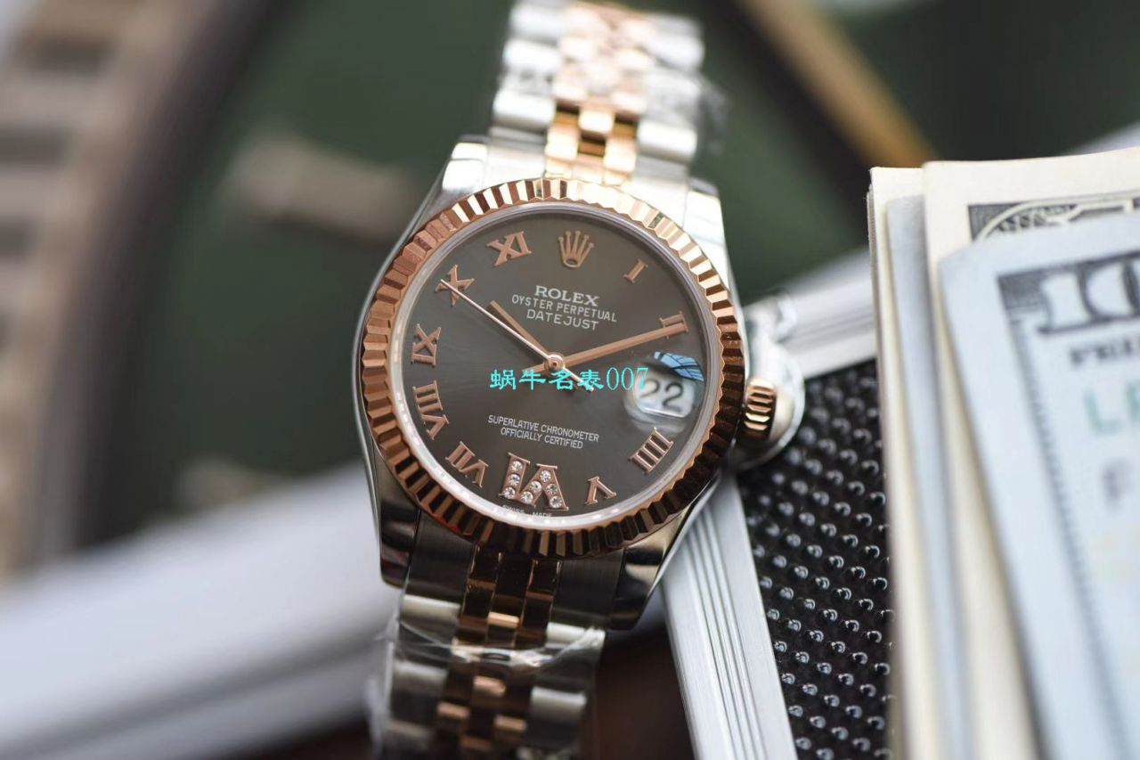 台湾厂顶级复刻高仿劳力士女装日志型31毫米系列178271腕表 / R530
