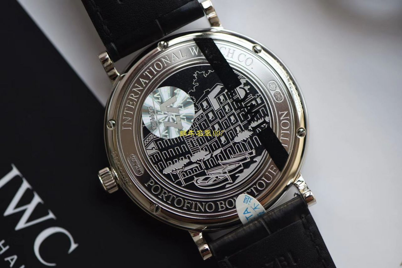 V7厂官网顶级复刻高仿万国IWC柏涛菲诺IW356522新款蓝面波涛小镇底盖玫瑰金波涛菲诺 / WG516