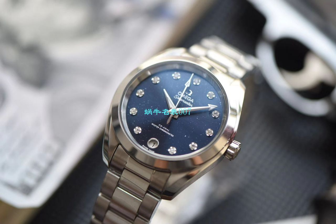 视频评测女装推荐VS厂顶级复刻高仿版本OMEGA欧米茄海马AQUA TERRA 150米新款 / M672