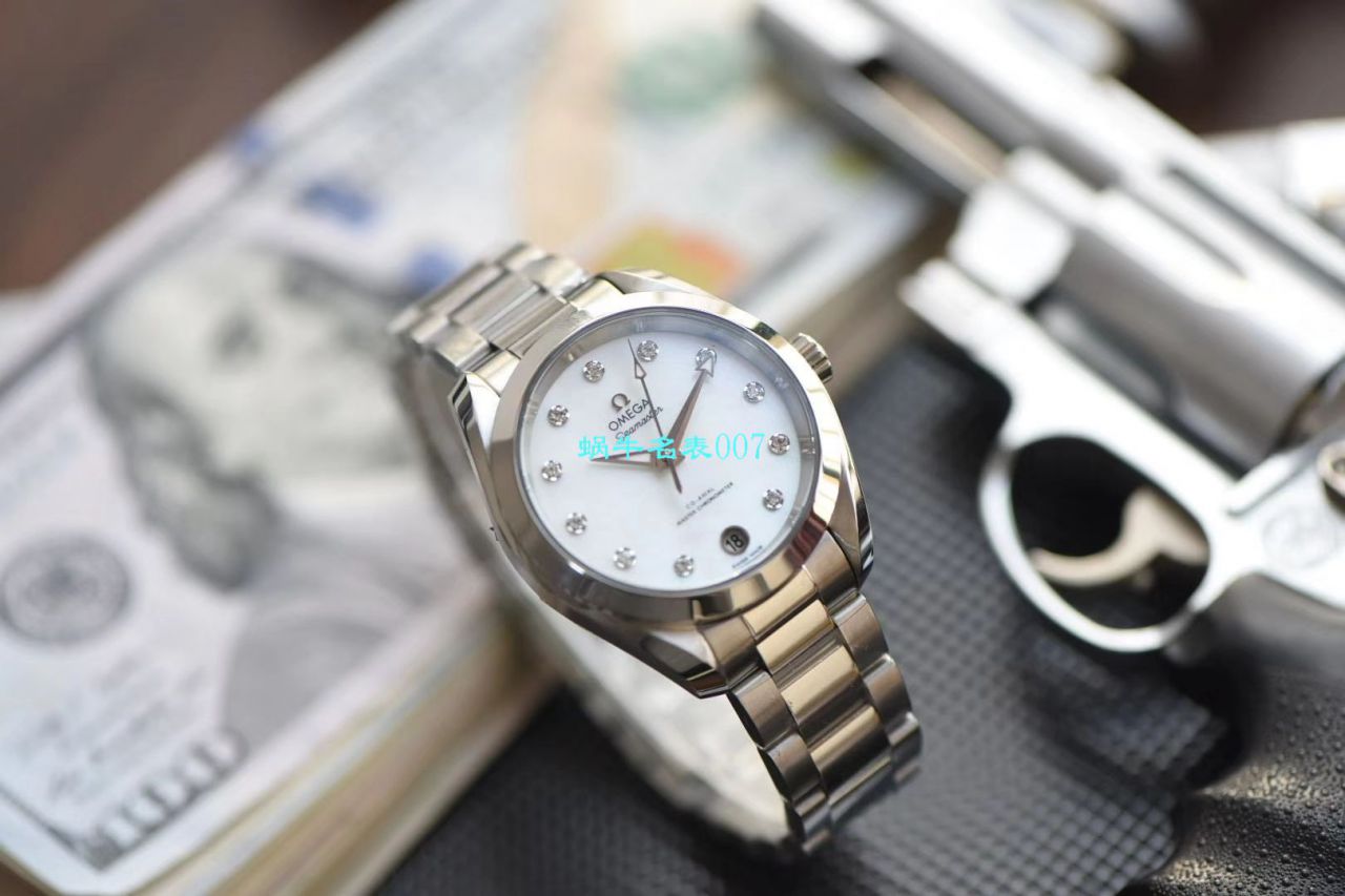视频评测女装推荐VS厂顶级复刻高仿版本OMEGA欧米茄海马AQUA TERRA 150米新款 / M672
