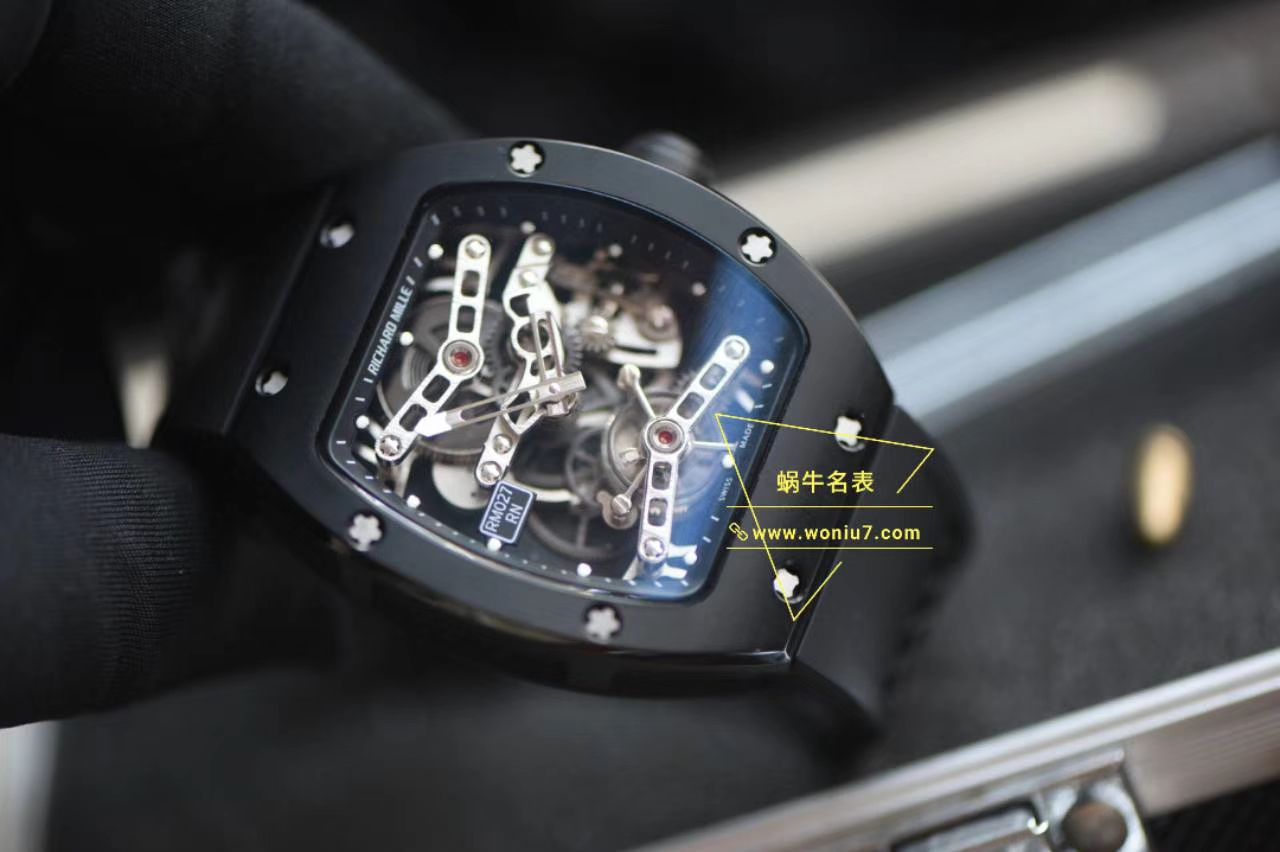 视频分析EUR厂陀飞轮RICHARD MILLE理查德米勒RM 027 顶级复刻高仿TOURBILLON RAFAEL NADAL腕表 / RM027EUR02