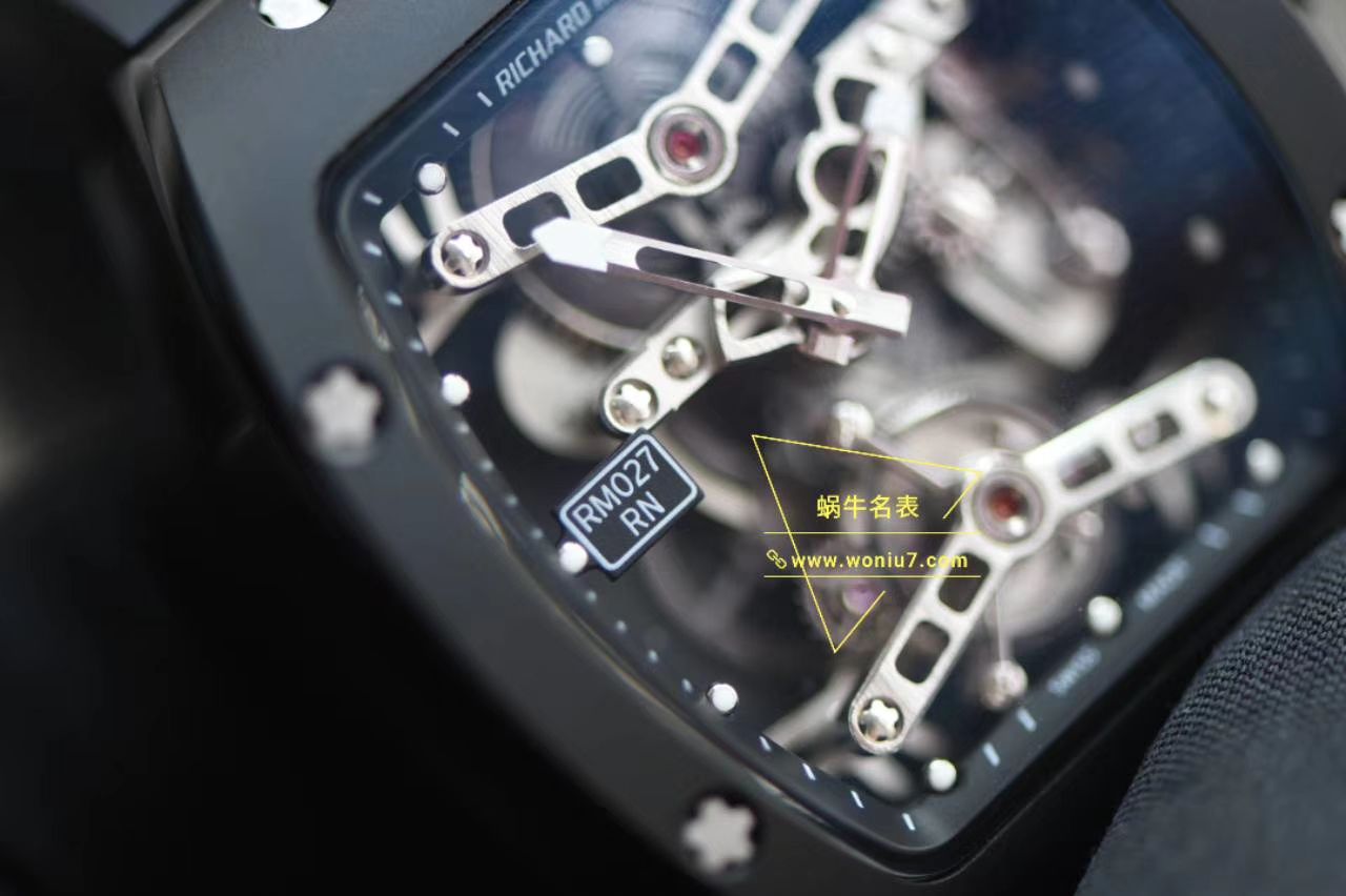视频分析EUR厂陀飞轮RICHARD MILLE理查德米勒RM 027 顶级复刻高仿TOURBILLON RAFAEL NADAL腕表 / RM027EUR02
