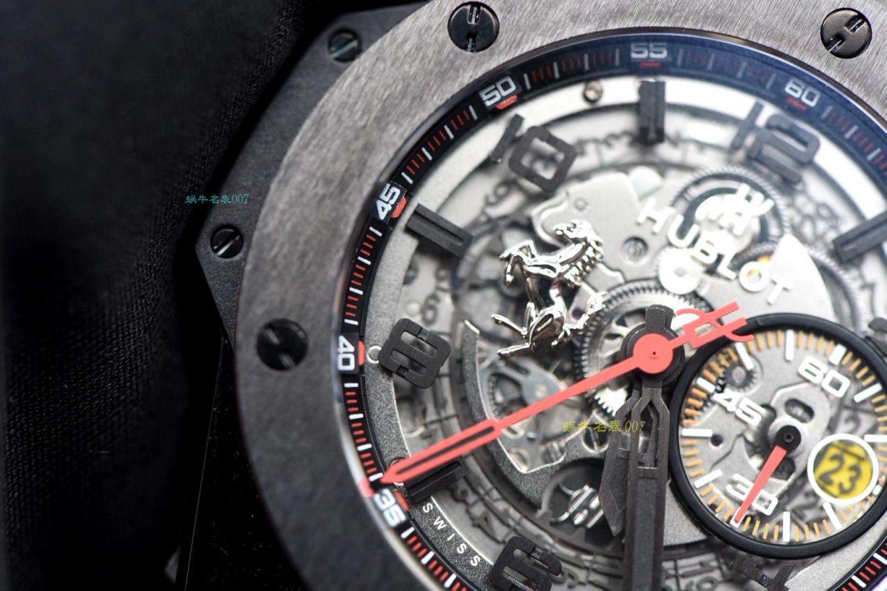 视频讲解V6厂复刻宇舶法拉利Hublot  Ferrari Ceramic F11系列401.CX.0123.VR腕表 / YB062V6