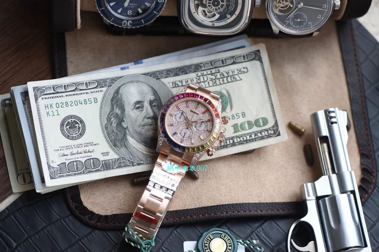 BL厂顶级复刻高仿劳力士迪通拿彩虹迪116599 RBOW,116595 RBOW,116598 RBOW腕表 / R357