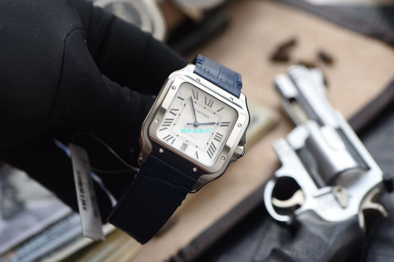 视频评测HBBV6厂顶级复刻卡地亚山度士系列WSSA0009（大号）腕表 / K266