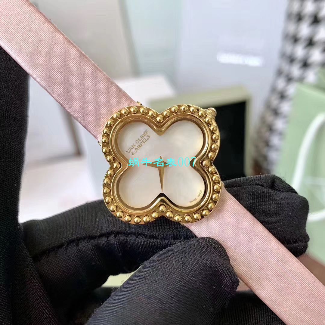 V&A厂2020年最新款高仿女表梵克雅宝ALHAMBRA系列VCARO8WT00,VCARO8SF00腕表 / VCA09