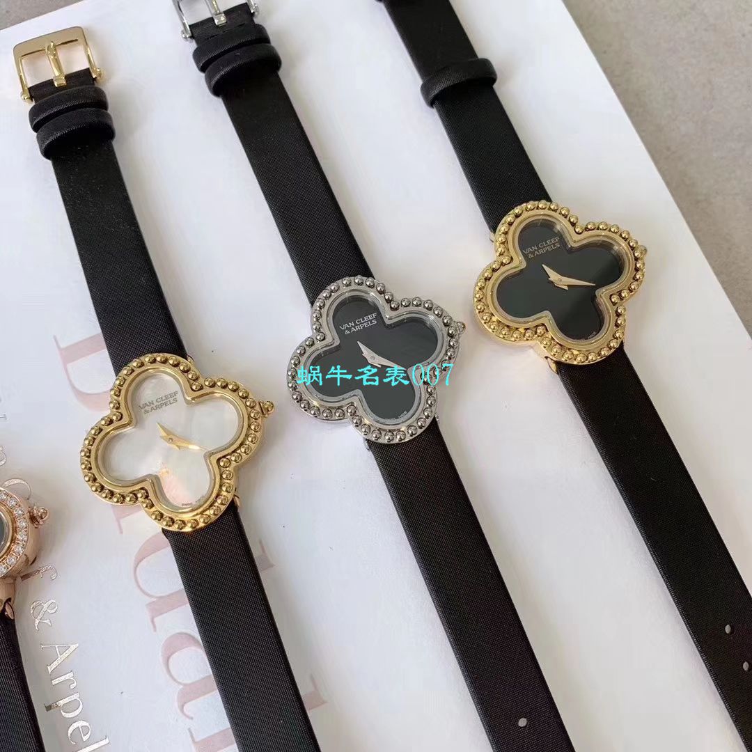 V&A厂2020年最新款高仿女表梵克雅宝ALHAMBRA系列VCARO8WT00,VCARO8SF00腕表 / VCA09