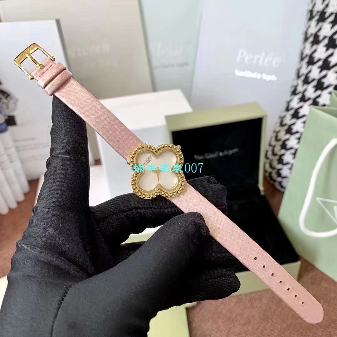 V&A厂2020年最新款高仿女表梵克雅宝ALHAMBRA系列VCARO8WT00,VCARO8SF00腕表 / VCA09