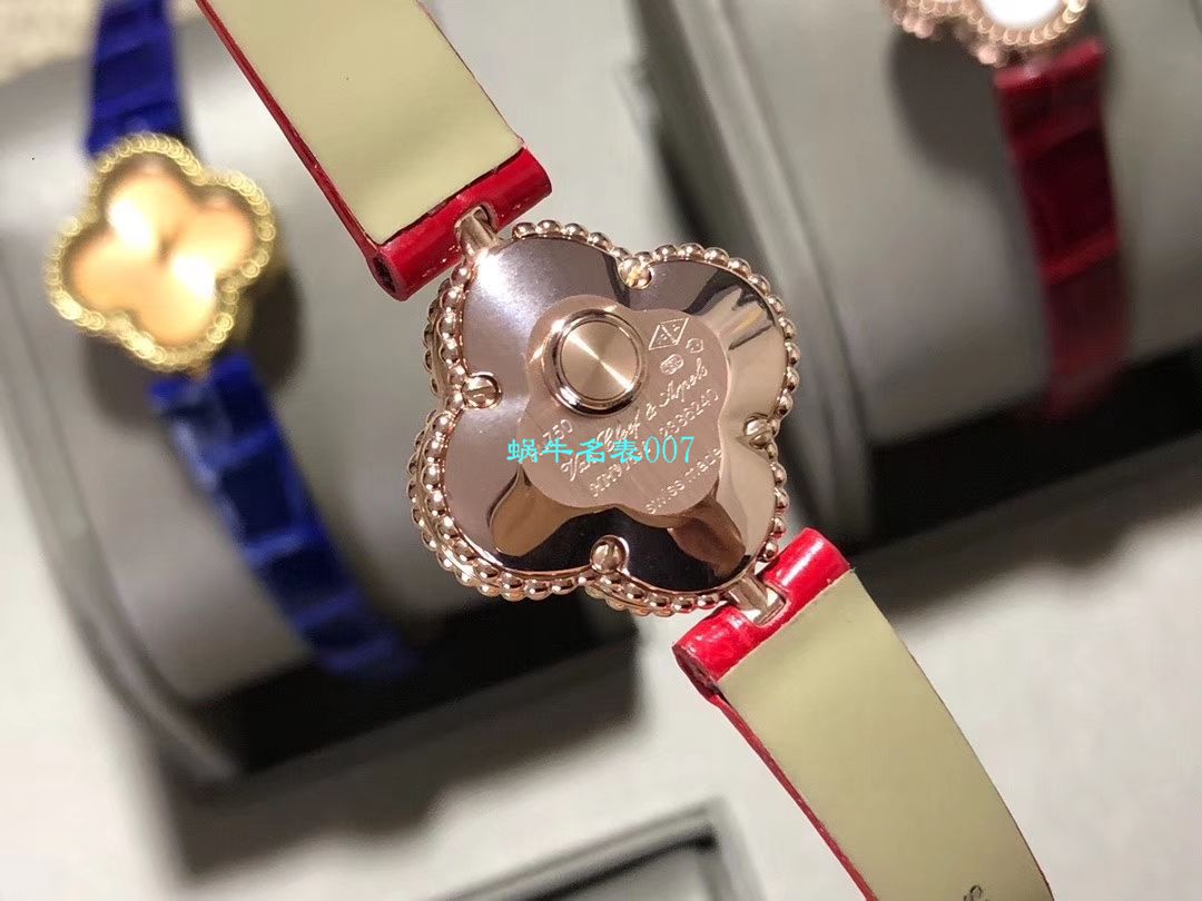 V&A厂2020年最新款高仿女表梵克雅宝ALHAMBRA系列VCARO8WT00,VCARO8SF00腕表 / VCA09