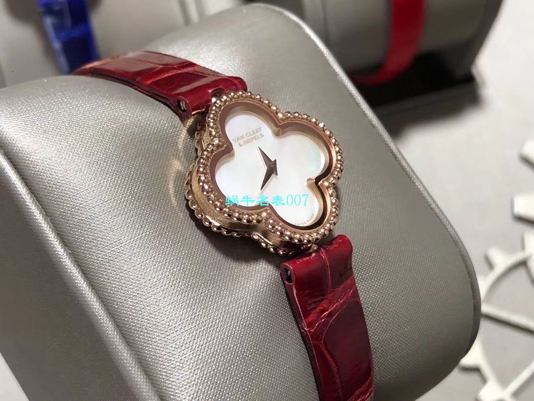 V&A厂2020年最新款高仿女表梵克雅宝ALHAMBRA系列VCARO8WT00,VCARO8SF00腕表 / VCA09