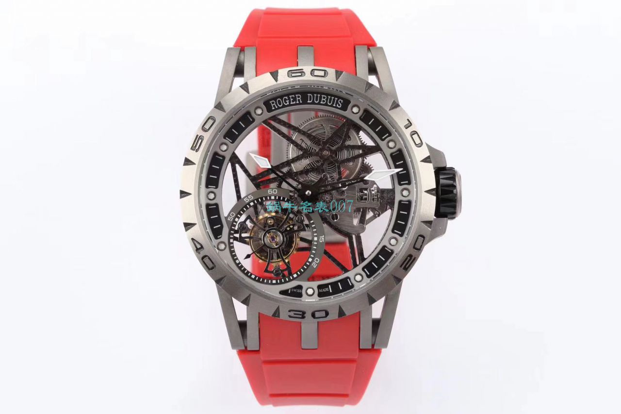 BBR厂顶级复刻高仿陀飞轮罗杰杜彼EXCALIBUR（王者系列）系列RDDBEX0479蓝面表带腕表 / LJ066