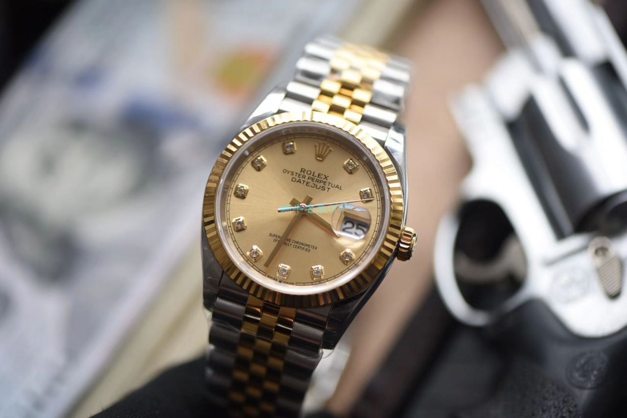 EW厂官网顶级复刻高仿劳力士日志型系列116233香槟盘镶钻腕表 / R357EW