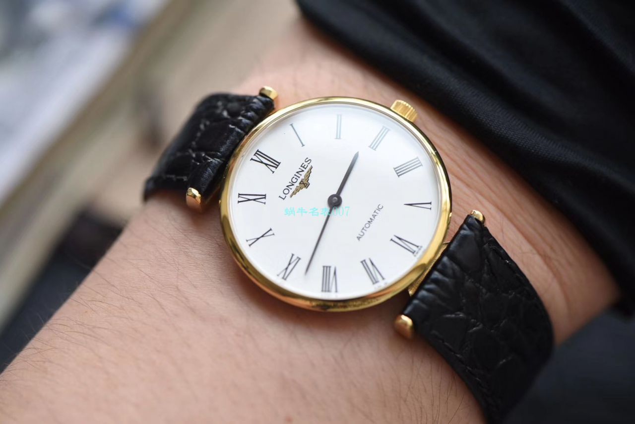 视频评测浪琴优雅复刻高仿 嘉岚系列L4.908.2.11.2腕表 / L165