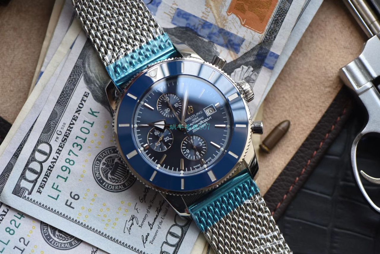 视频评测台湾厂顶级复刻高仿百年灵 超级海洋文化二代A13312161C1A1腕表 / BL151