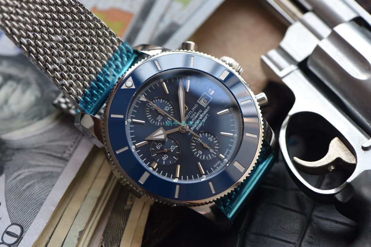 视频评测台湾厂顶级复刻高仿百年灵 超级海洋文化二代A13312161C1A1腕表 / BL151