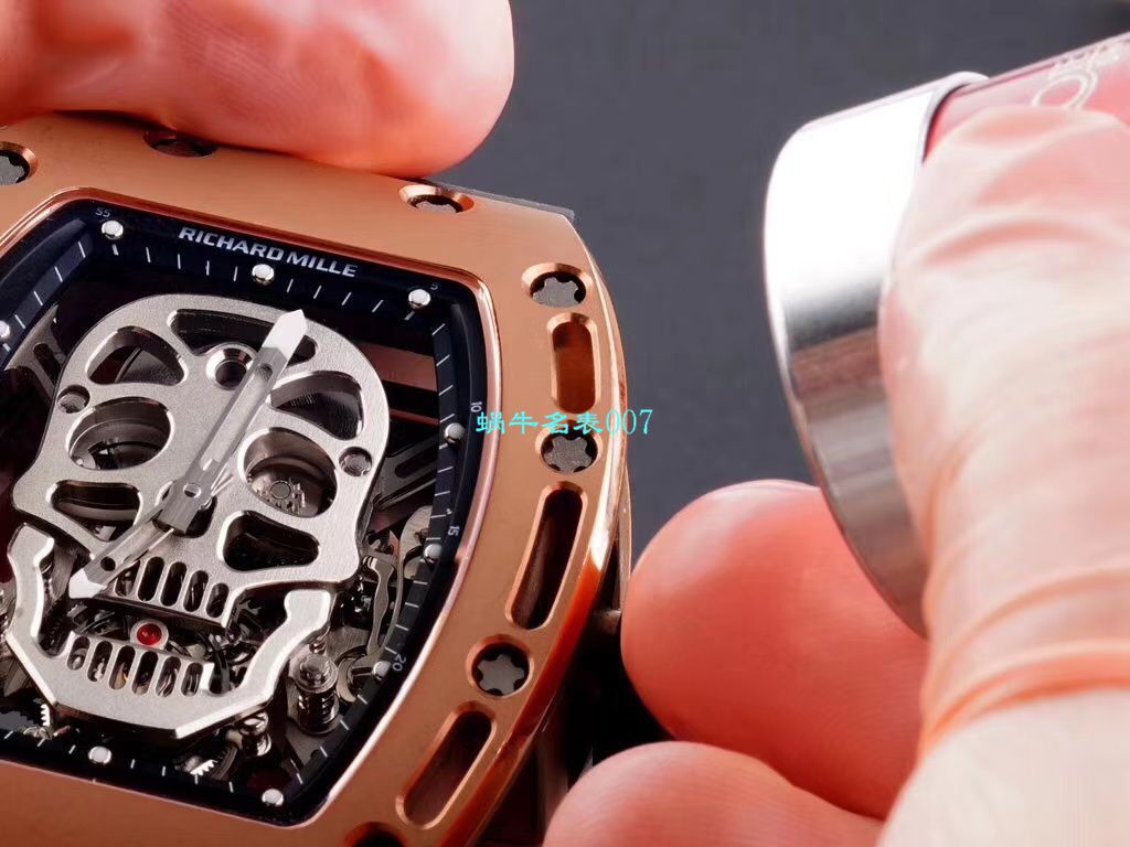 【视频评测】EUR厂理查德.米勒Richard Mille陀飞轮男RM 052顶级复刻高仿紫金骷髅头至尊鬼王腕表 / RM052EUR