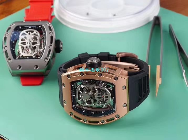 【视频评测】EUR厂理查德.米勒Richard Mille陀飞轮男RM 052顶级复刻高仿紫金骷髅头至尊鬼王腕表 / RM052EUR