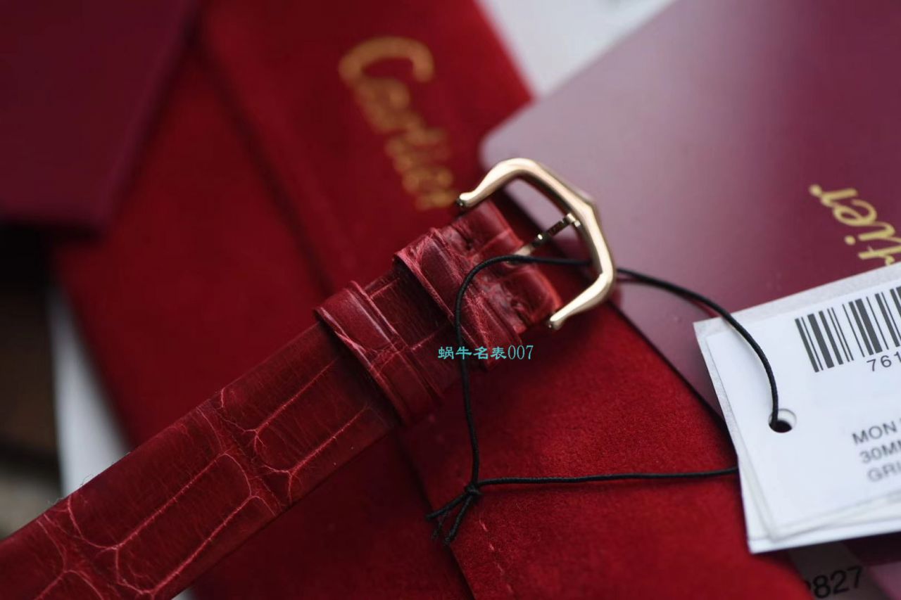 台湾厂卡地亚特别款中国红鎏金时刻复刻高仿WJBL0010，WBGL0007 Ballon Blanc de Cartier女士腕表 / K267
