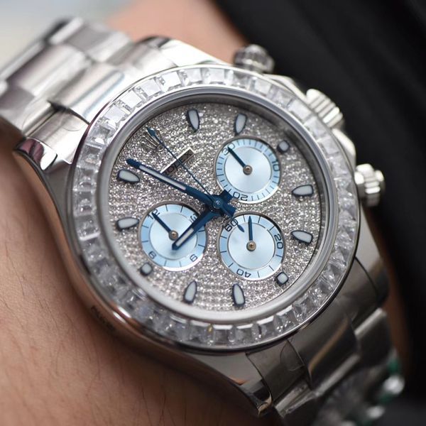 视频评测BL厂劳力士迪通拿满钻冰蓝眼特别版