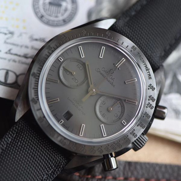 OM厂顶级复刻高仿欧米茄超霸月之暗面V2版本311.92.44.51.01.005腕表(墨黑)