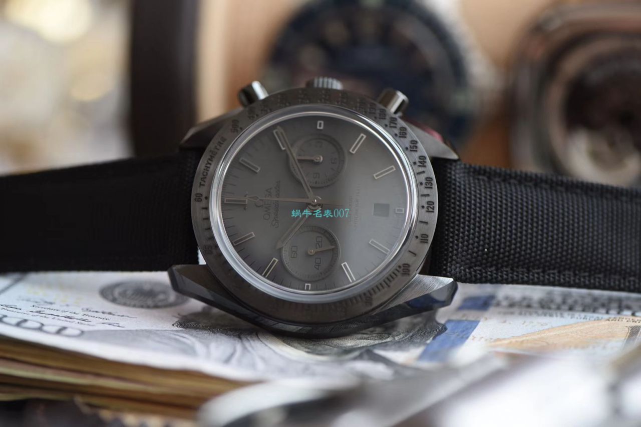 OM厂顶级复刻高仿欧米茄超霸月之暗面V2版本311.92.44.51.01.005腕表(墨黑) / M676