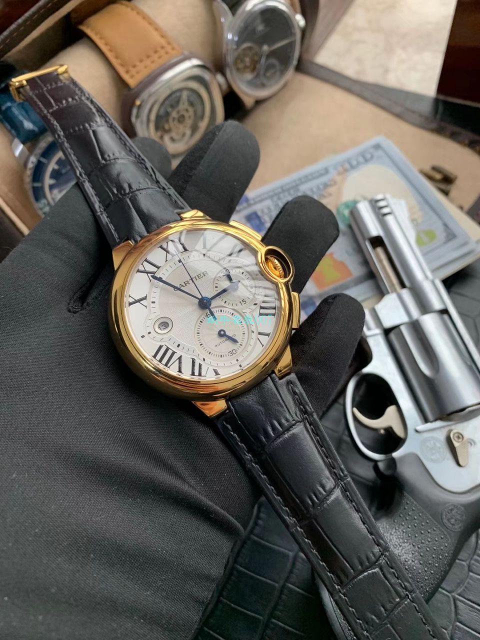 OF厂顶级复刻高仿最新升级版卡地亚蓝气球W6920074,W6920007计时腕表 / K269