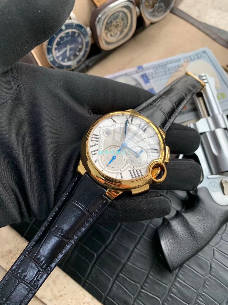 OF厂顶级复刻高仿最新升级版卡地亚蓝气球W6920074,W6920007计时腕表 / K269