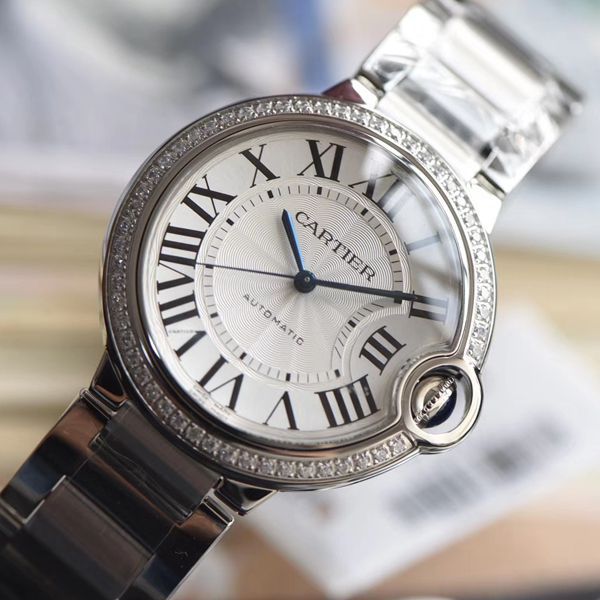 V6厂顶级复刻高仿卡地亚蓝气球33毫米系列W4BB0016女装腕表