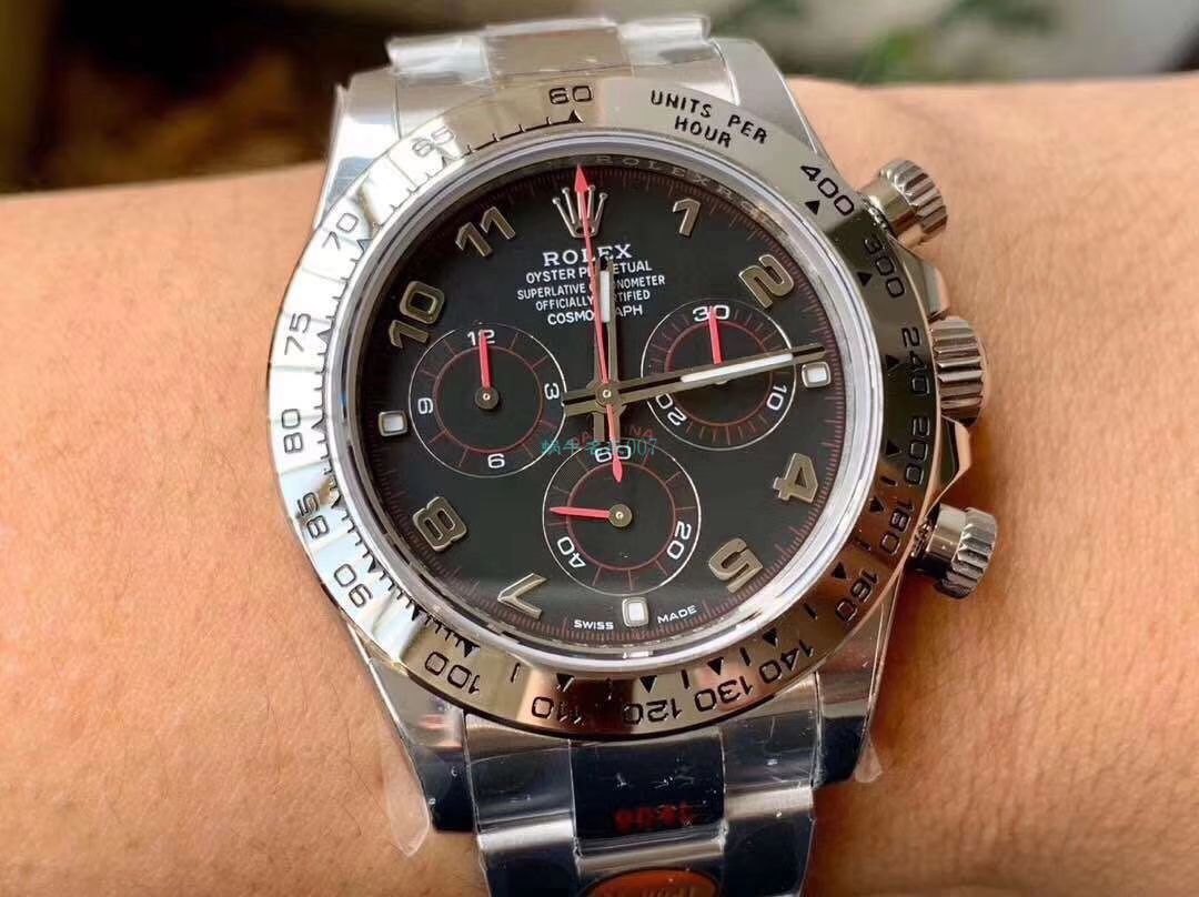 N厂新款超级4130劳力士宇宙计型迪通拿116509-78599 黑盘顶级复刻高仿116509-78599 银面腕表 / R563