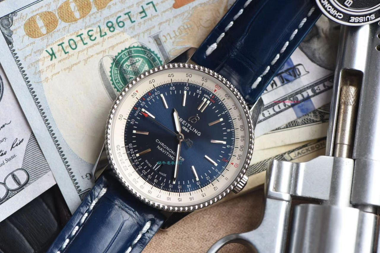 视频评测名表007定制版百年灵航空计时41毫米复刻高仿系列A17326211B1P1腕表 / BL157