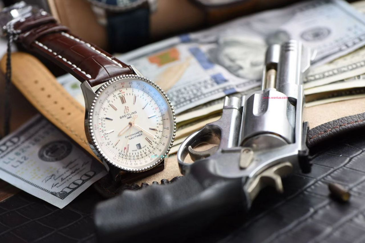 视频评测名表007定制版百年灵航空计时41毫米复刻高仿系列A17326211B1P1腕表 / BL157