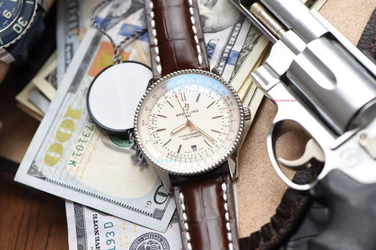 视频评测名表007定制版百年灵航空计时41毫米复刻高仿系列A17326211B1P1腕表 / BL157