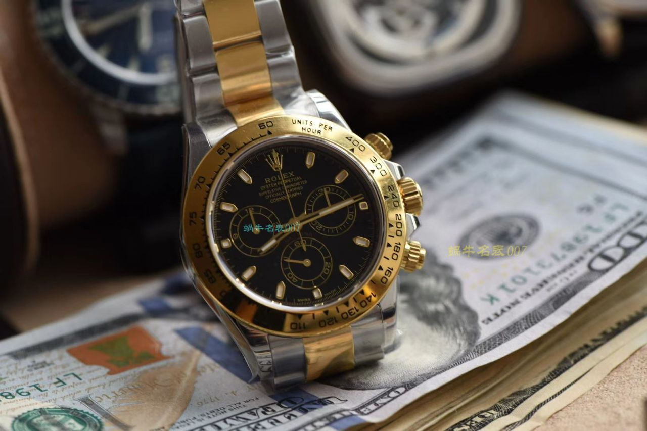 N厂劳力士超级4130迪通拿间金复刻高仿m116503-0004，116503白盘，m116503-0003，116523-78593 银面腕表 / R538