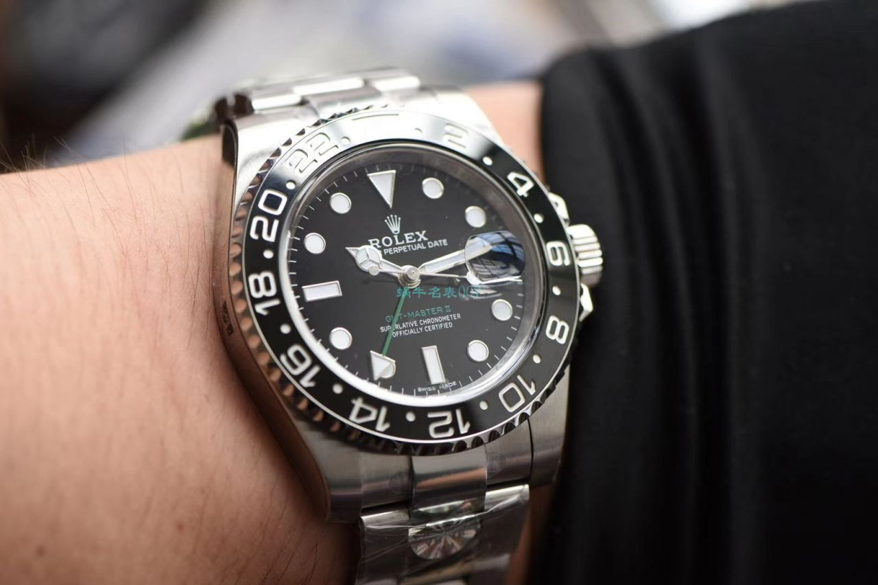 AR厂顶级复刻高仿手表劳力士格林尼治型II二代‎‎‌‍116710LN-78200腕表(绿针) / R573