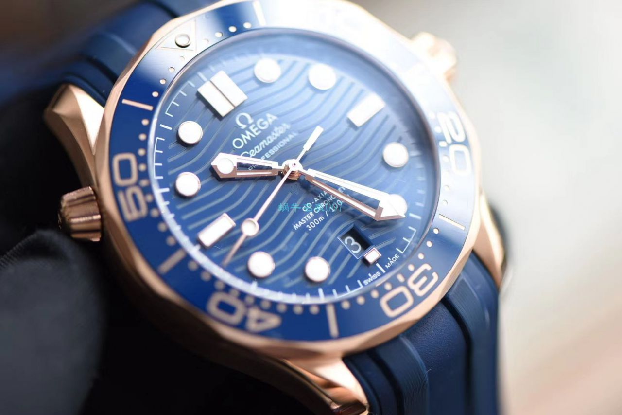 VS厂欧米茄海马300米全玫瑰金蓝盘210.62.42.20.03.001腕表 / M696