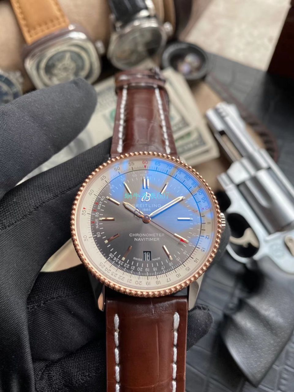 独家瑞士SW200机芯定制版百年灵航空计时41系列复刻高仿U17326211M1P2腕表 / BL158