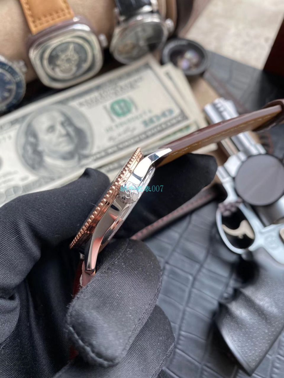 独家瑞士SW200机芯定制版百年灵航空计时41系列复刻高仿U17326211M1P2腕表 / BL158