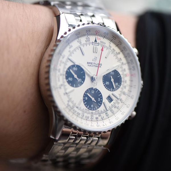 视频评测GF厂超A高仿手表百年灵航空计时 B01计时43系列AB0121211G1A1腕表