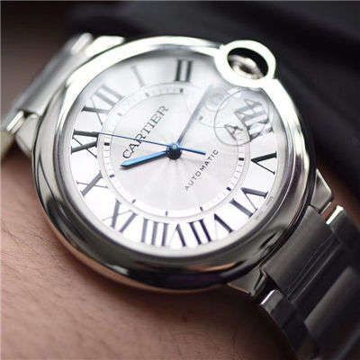 视频评测V6厂官网V7版本顶级复刻高仿手表卡地亚蓝气球42毫米男装W69012Z4多少钱