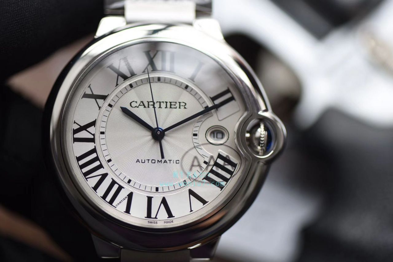 视频评测V6厂官网V7版本顶级复刻高仿手表卡地亚蓝气球42毫米男装W69012Z4多少钱 / K273