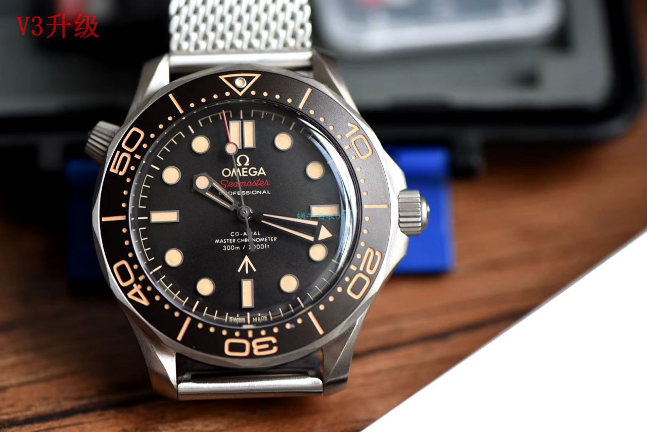 VS厂V3升级版欧米茄007顶级复刻高仿无暇赴死海马300米210.90.42.20.01.001腕表 / M697